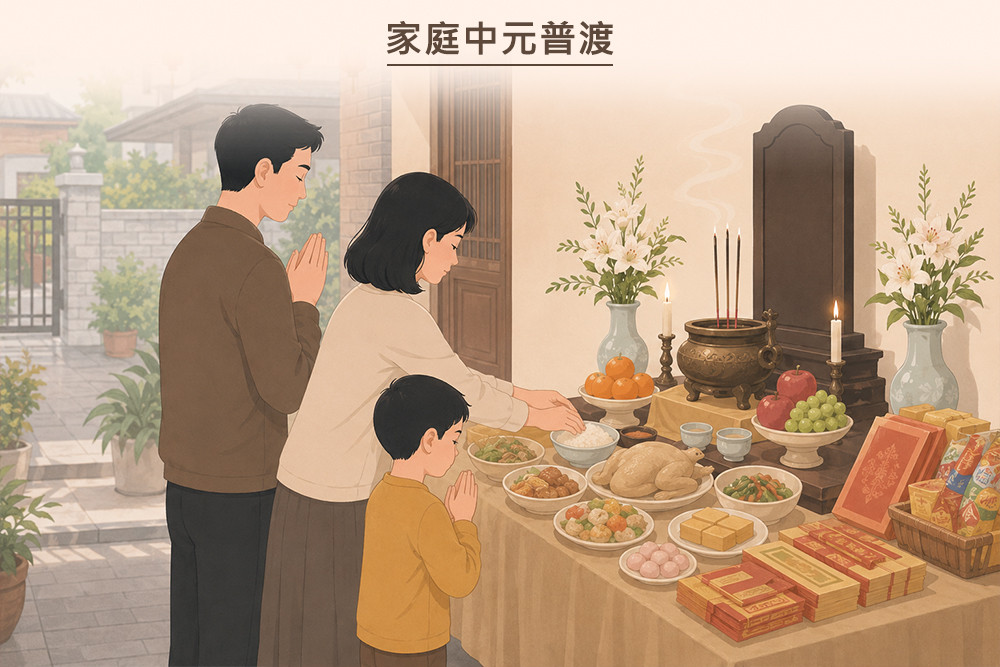 家庭中元普渡怎麼準備？