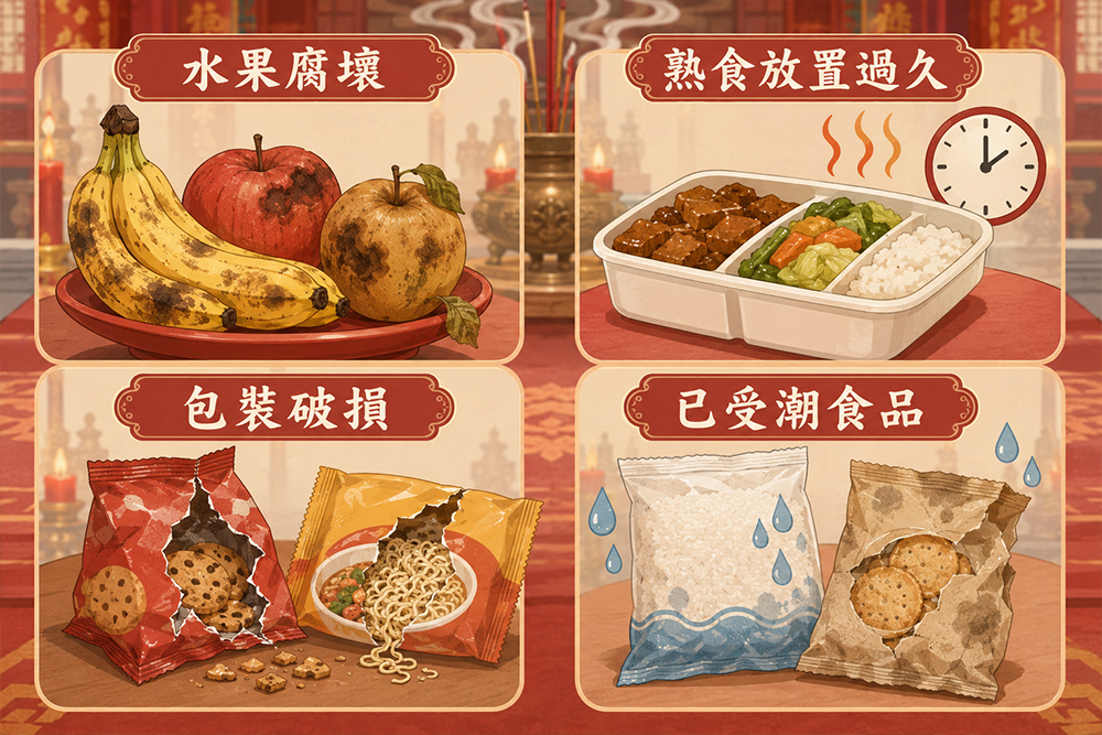 哪些供品不建議繼續食用？