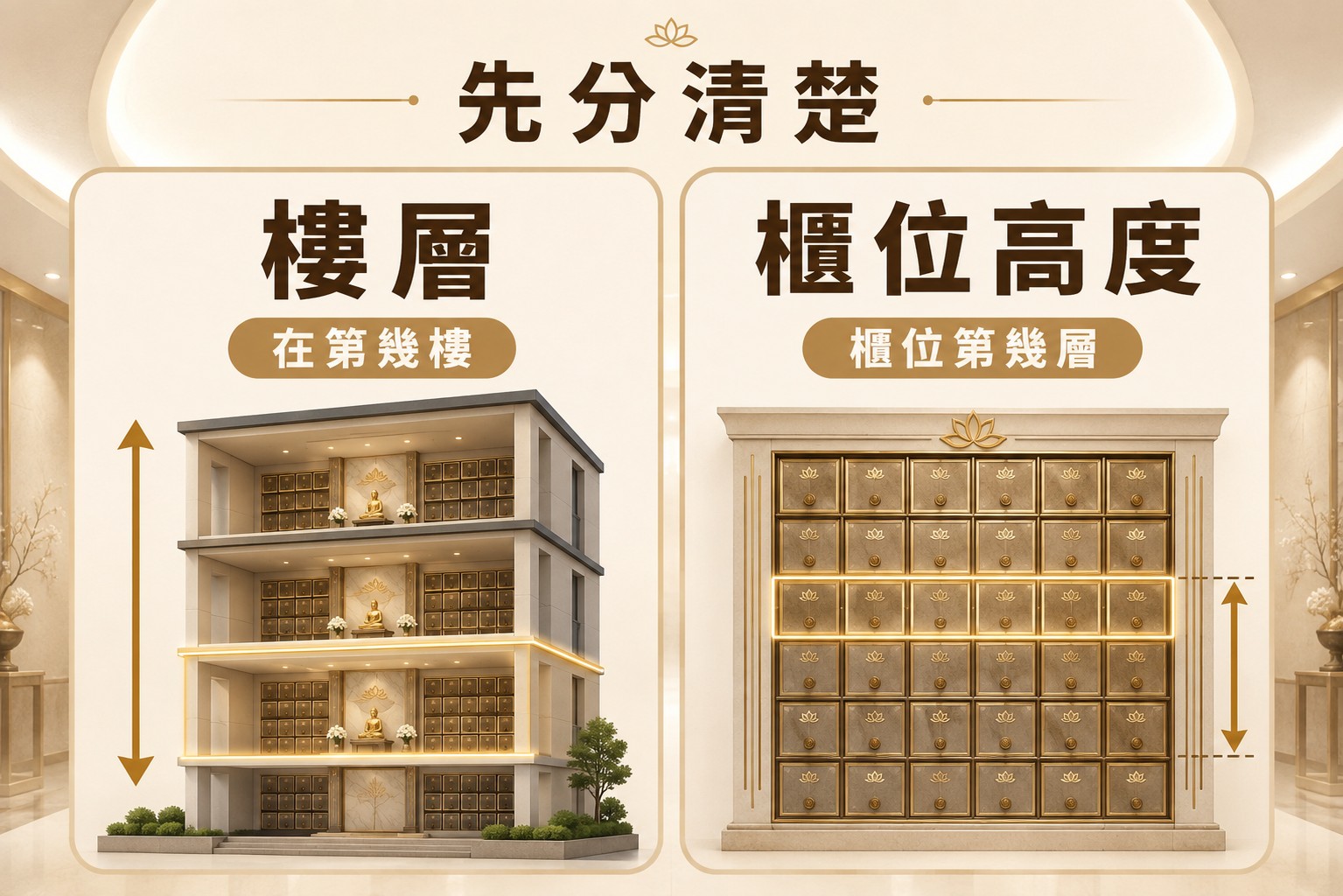 先分清楚「樓層」與「櫃位高度」