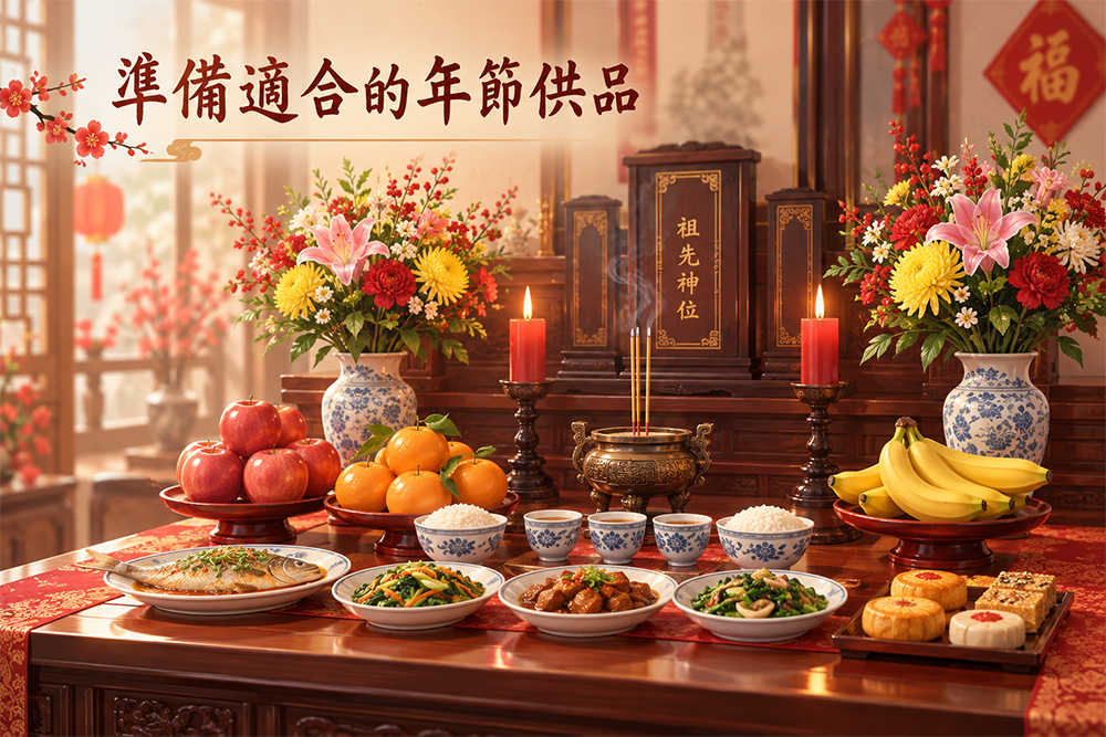 2.-準備適合的年節供品
